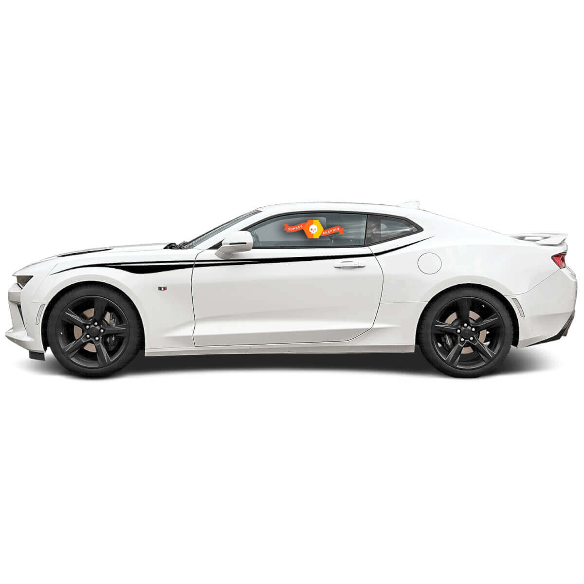 Kit Adesivi in Vinile con Strisce Laterali Tribali Personalizzate per Chevrolet Camaro 2016-2017