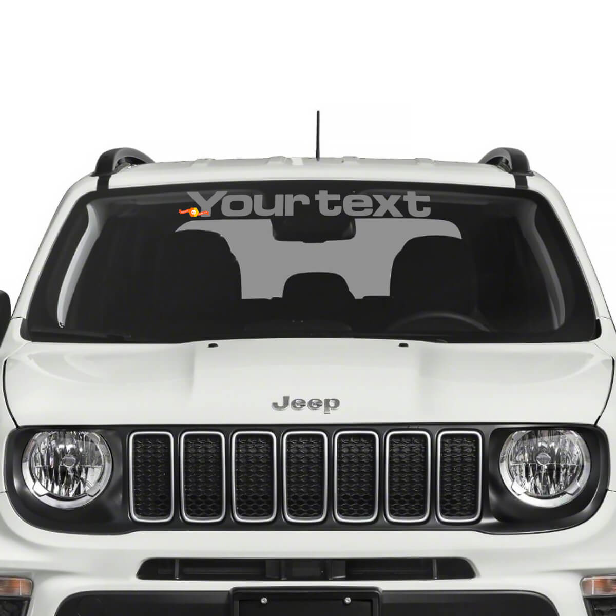 Grafica Banner Parabrezza Side Splash Grafica Graffiata Adesivo in Vinile per Jeep Renegade