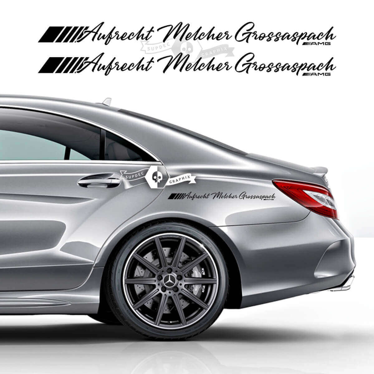 Adesivo in vinile laterale Aufrecht Melcher Grossaspach per Mercedes-Benz CLS-Class