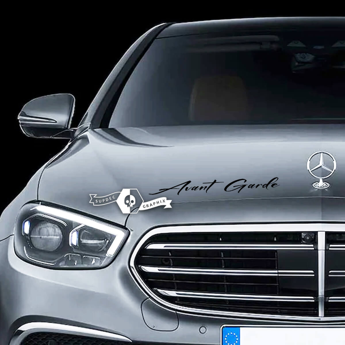 Adesivo per decalcomania con scritta sul cofano, emblema in vinile per Mercedes-Benz Avantgarde
