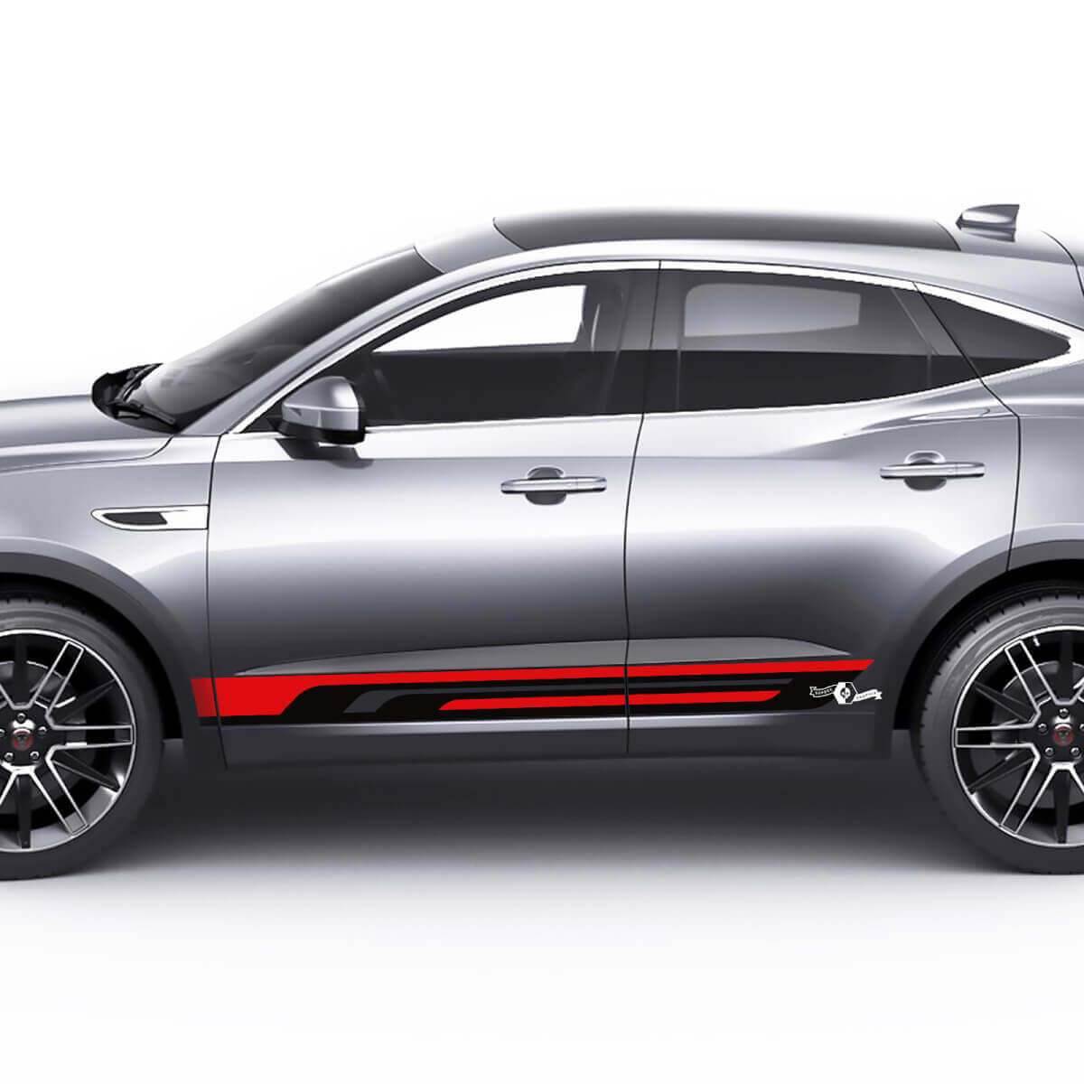 Jaguar E-Pace Strisce laterali inferiori Adesivi grafici per porte Logo adesivo
