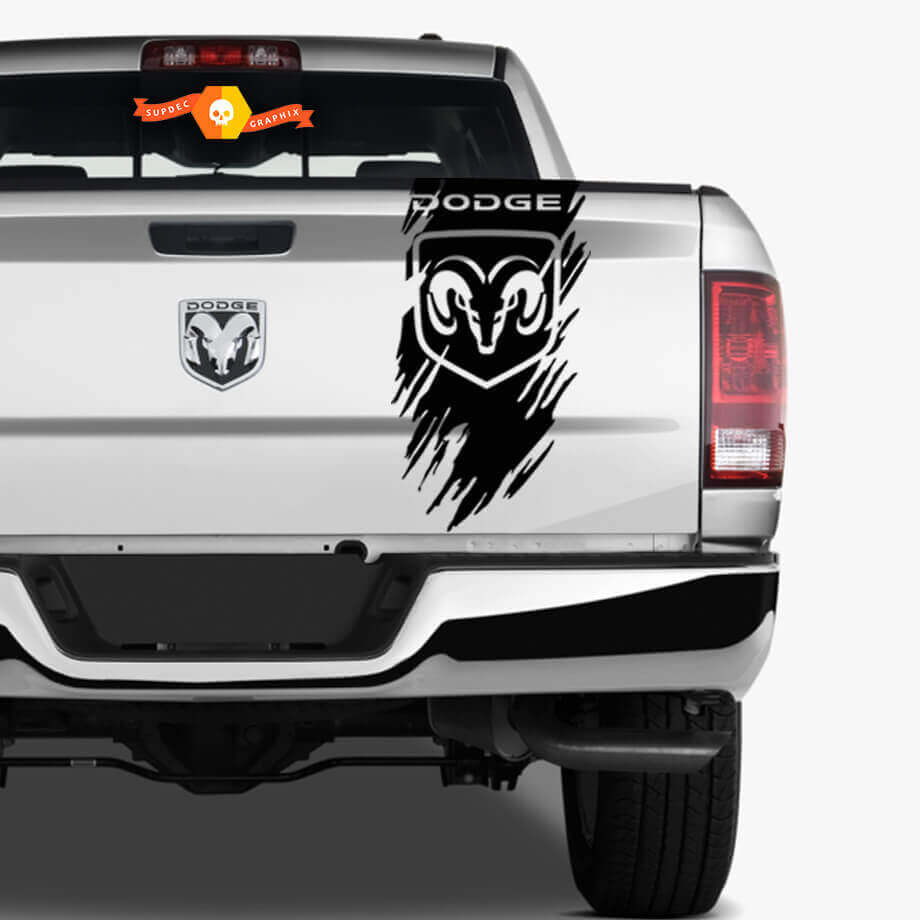 Adesivo Vinile per Portellone Stile Hemi Scratch per Dodge Ram 1500-3500