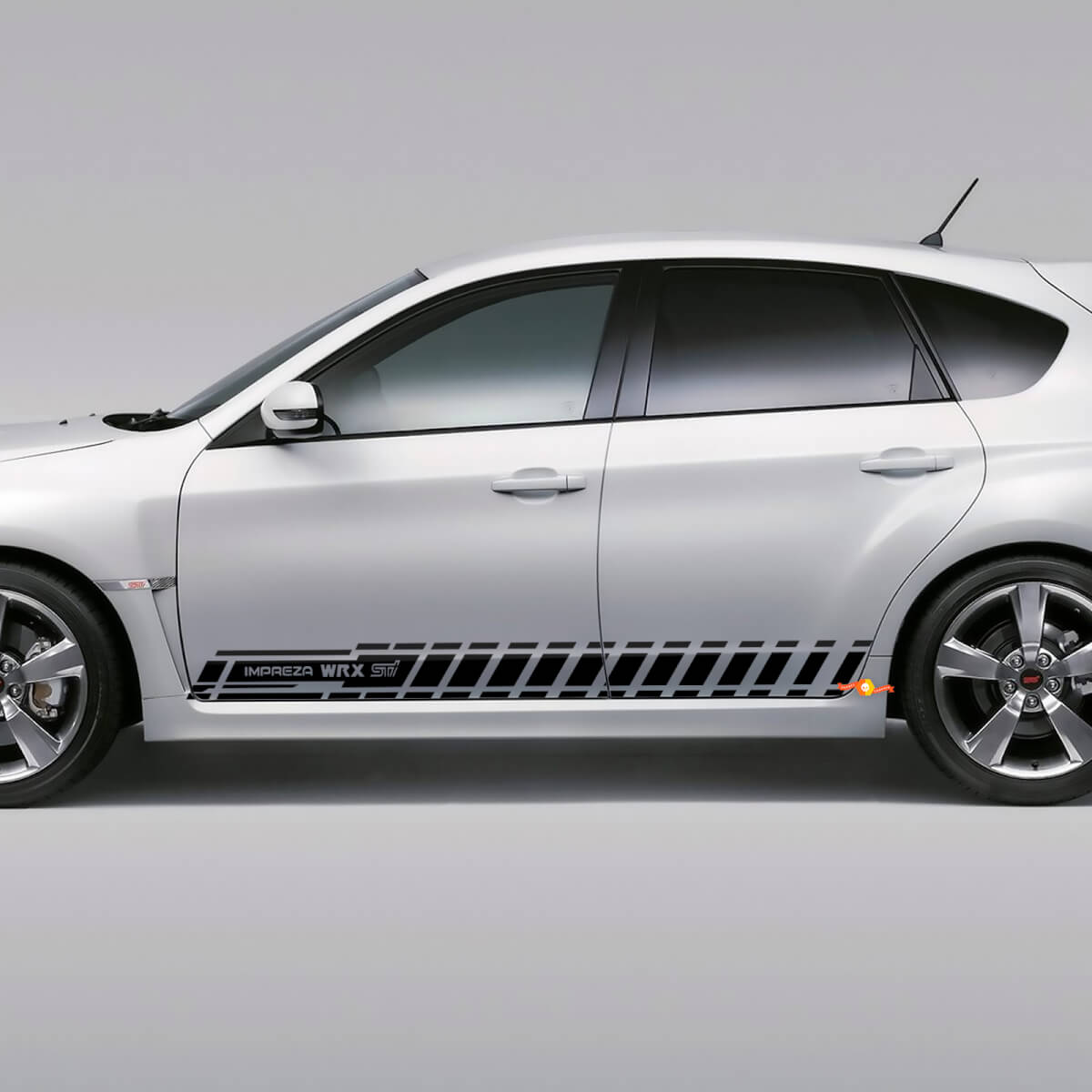 Decal Sticker Side Stripe Kit Per Suba impreza hatchback 2007-2012 wrx sti 09
