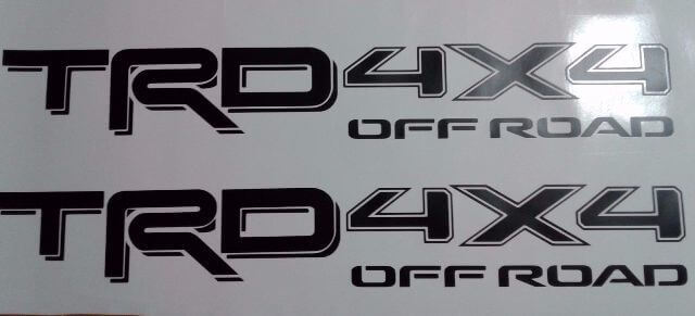 Set di Adesivi in Vinile TRD Stile 4x4 Off Road per Toyota Tacoma e Tundra