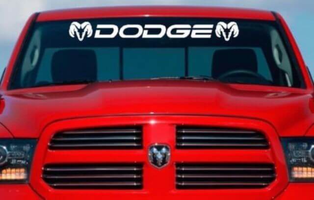 DODGE RAM Parabrezza Vinyl Decal Sticker Custom 40