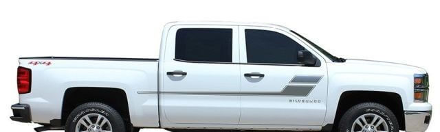 Strisce Contorno Accentate Adesivo Vinile Laterale per Chevrolet Silverado 2013-2020