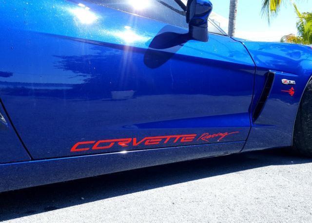 Chevy Corvette 2006- - 2020 Z06 Corvette Racing Door Side Decalcomanie grafiche