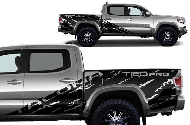 Adesivo in vinile stile usurato TRD Pro per Toyota Tacoma 2016-2020