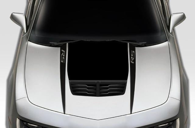 Chevrolet Camaro (2010-2015) Kit di decalcomania in vinile personalizzato - RS Hood Spears