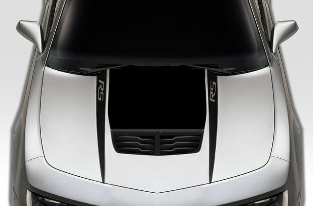 Kit Adesivi in Vinile Aletta Cofano RS per Chevrolet Camaro 2010-2015