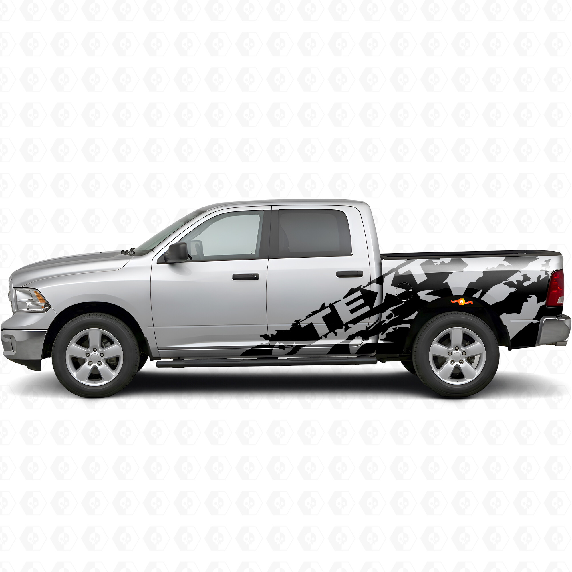 Kit adesivo laterale personalizzato parafango per Dodge Ram 1500-3500 2009–18