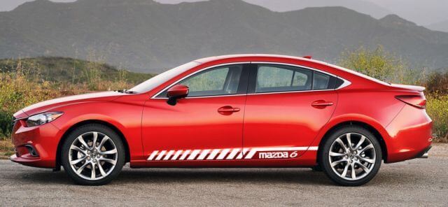Racing Graphic Stripe Car Side Vinyl Decal Sticker per Mazda 6 2014 - 2018