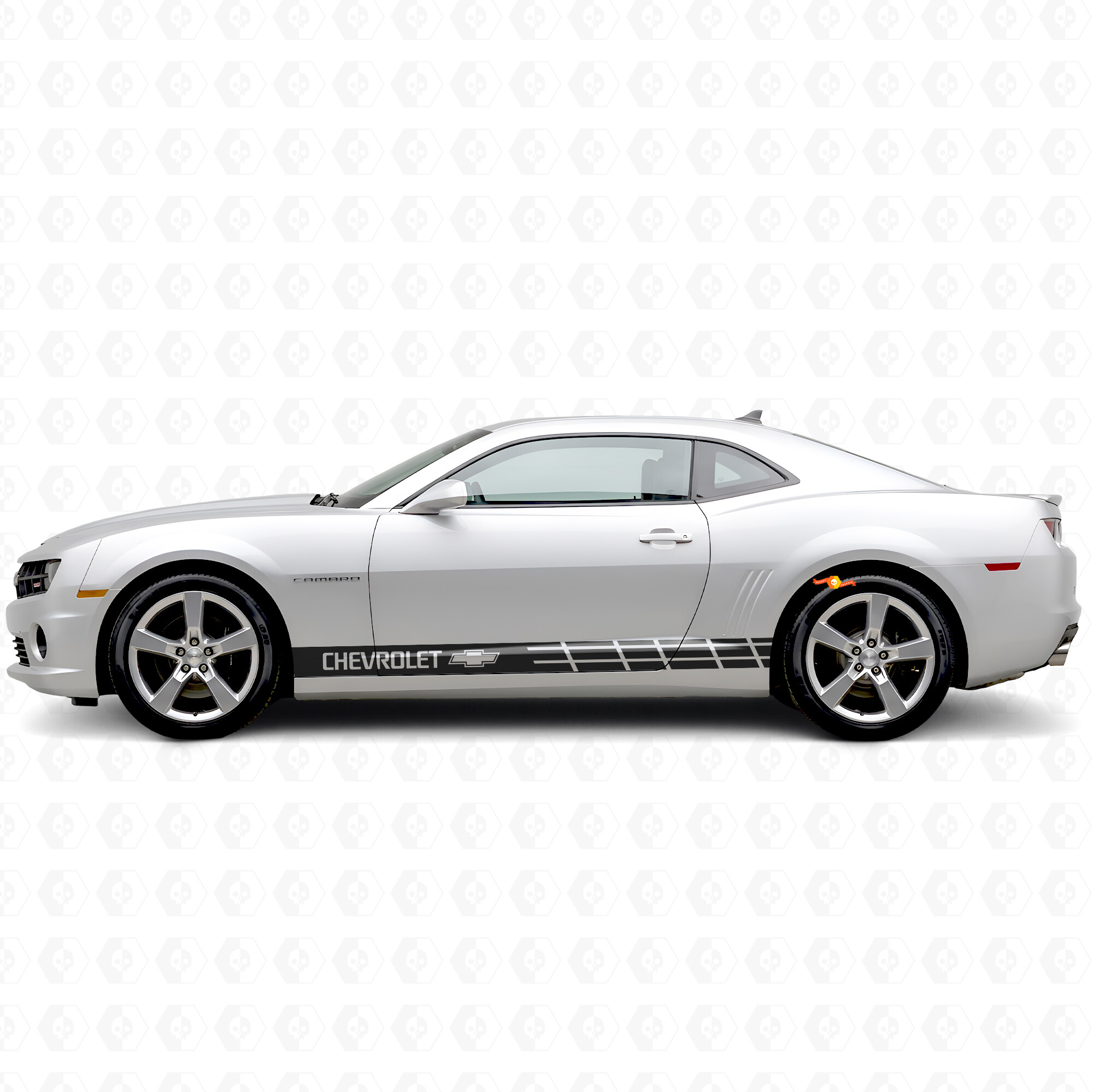 Striscia Laterale Adesiva da Corsa Marchiata per Chevrolet Camaro