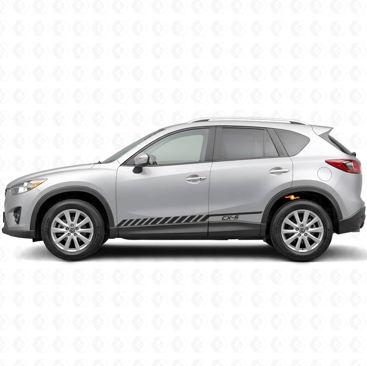 Adesivo in Vinile Laterale Strisce Racing Strobe per Mazda CX-5 2013-2018