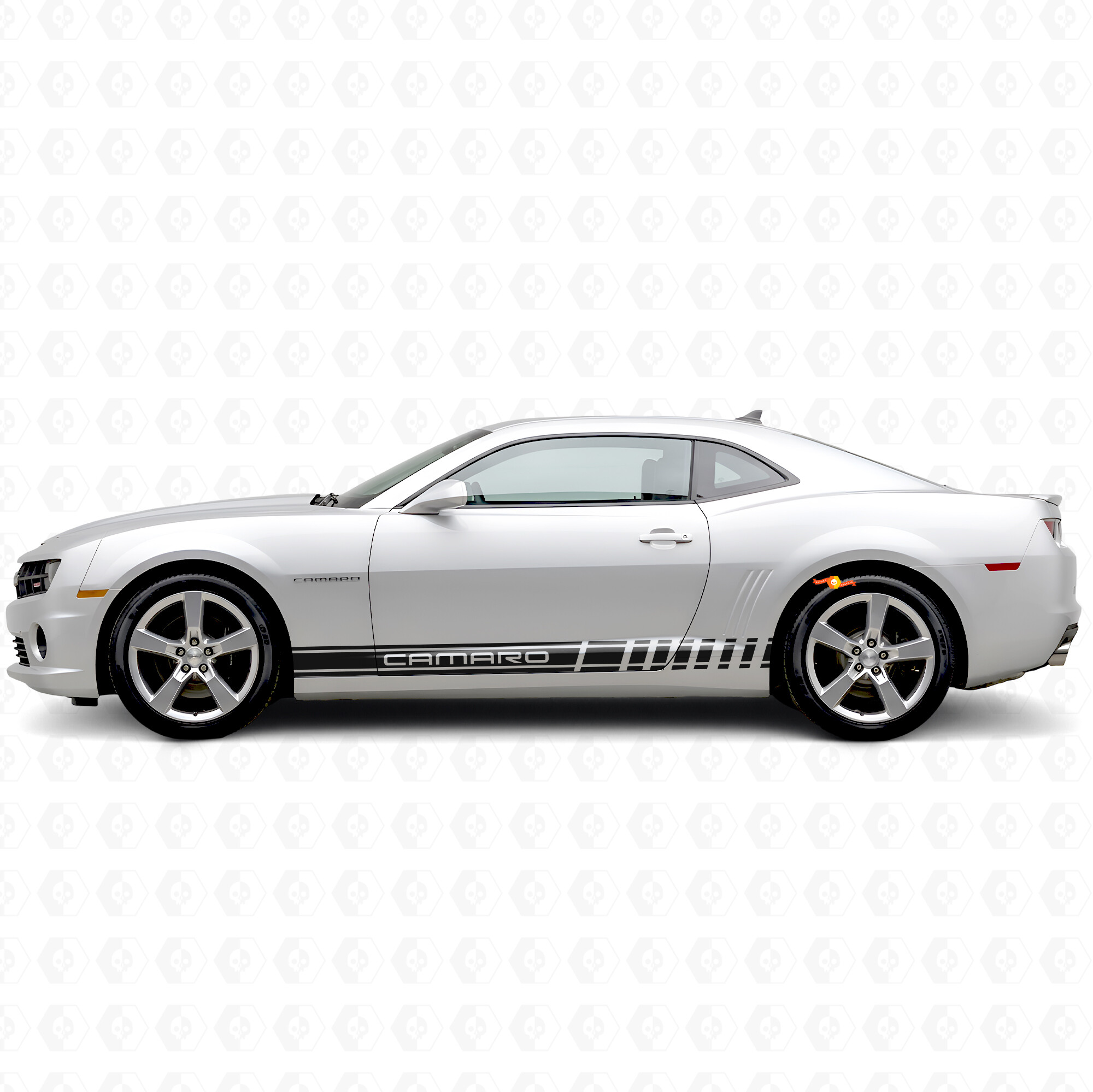 Adesivo Vinile Laterale con Strisce Brandizzate per Chevrolet Camaro