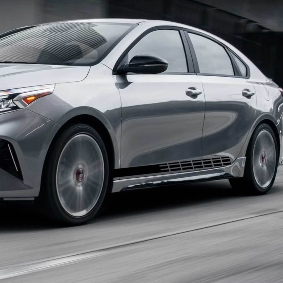 Adesivo Vinilato Strisce Laterali Racing per Kia Forte