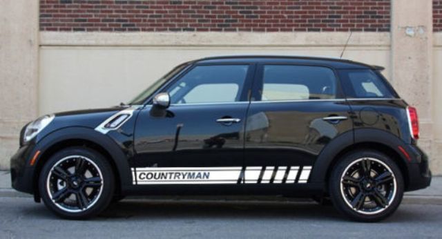 2 adesivi in ​​vinile con grafica a più colori Countryman Symbol Car Racing