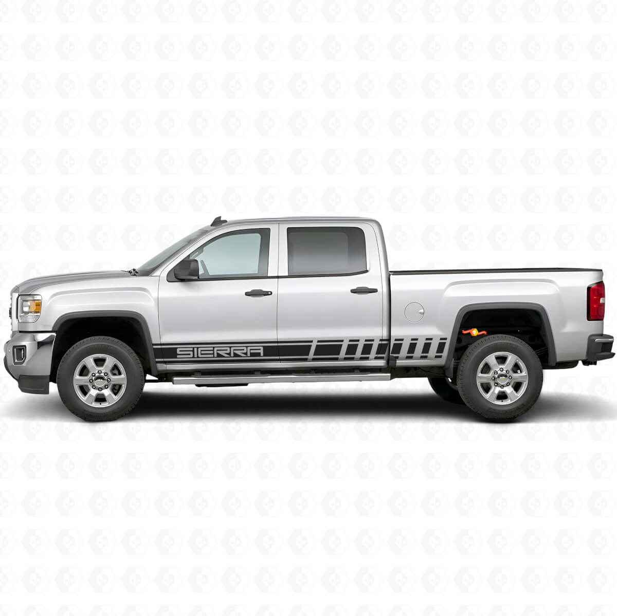 Adesivo Vinile Laterale con Strisce Marchiate per GMC Sierra