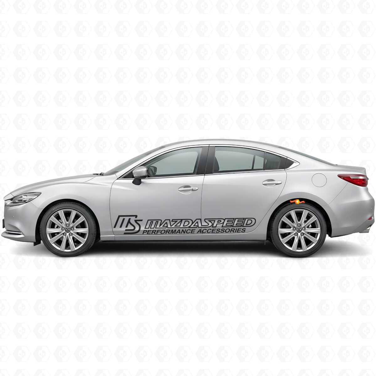 Adesivo in Vinile per Lato Porta Accessori Prestazionali Mazdaspeed per Mazda Mazda6