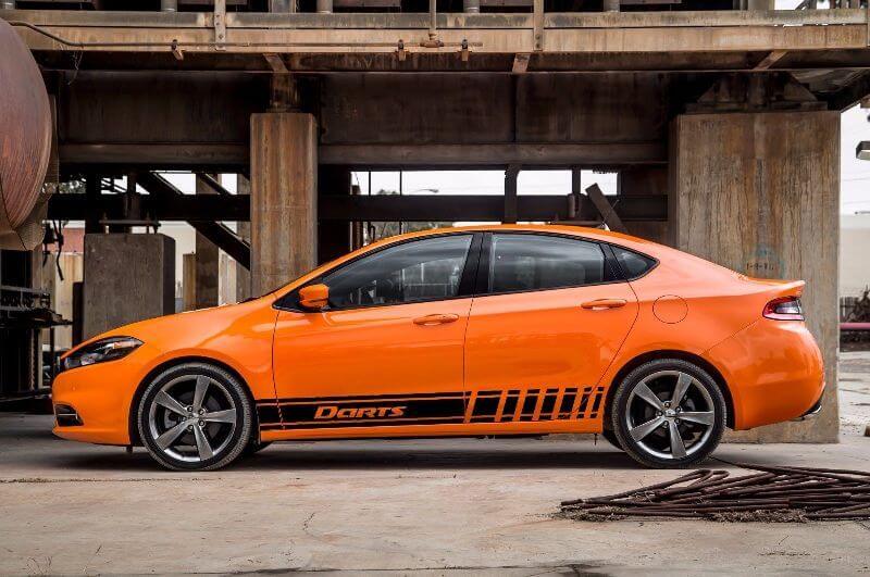 2X Grafica a più colori Dodge Darts Symbol Car Racing Vinyl Decal Sticker