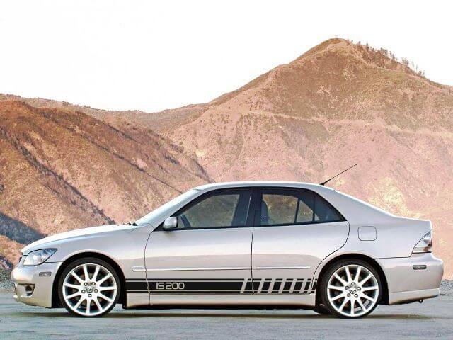 2X Grafica a più colori IS200 Simbolo Sport Car Racing Vinyl Decal Sticker