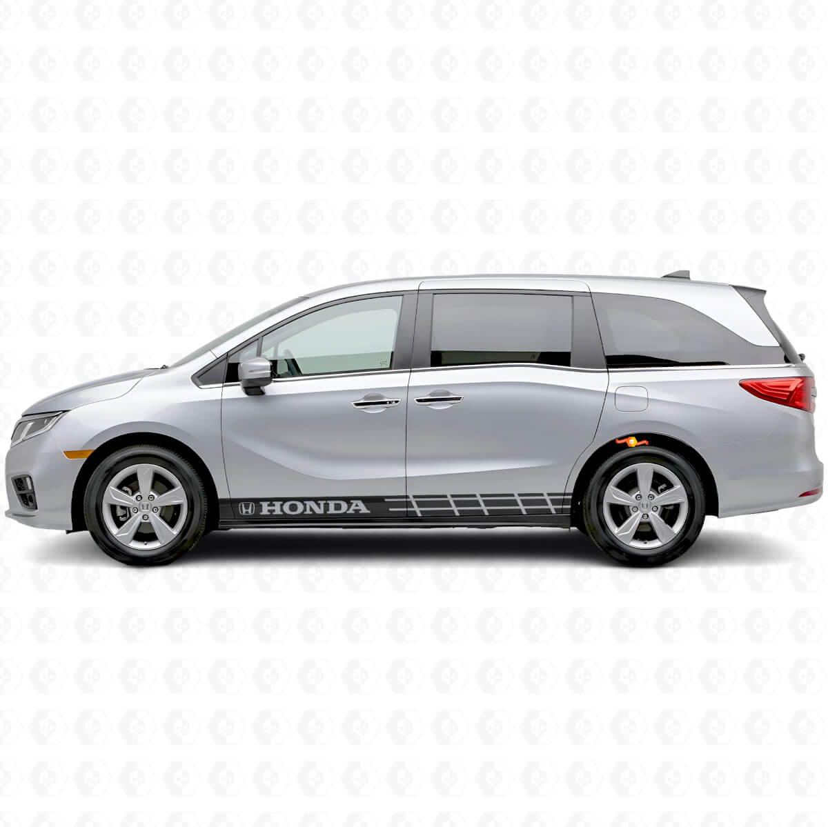 Adesivo in vinile con strisce accentate per pannello sottoporta per Honda Odyssey