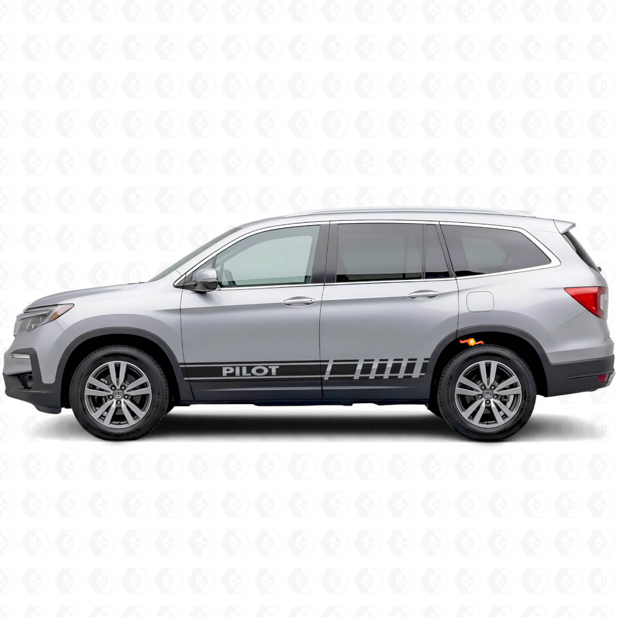 Adesivo Vinile Laterale con Strisce di Accento Marchiate per Honda Pilot