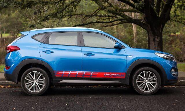 Adesivo grafico a più colori Tucson / Equus / Veloster Car Racing Decal