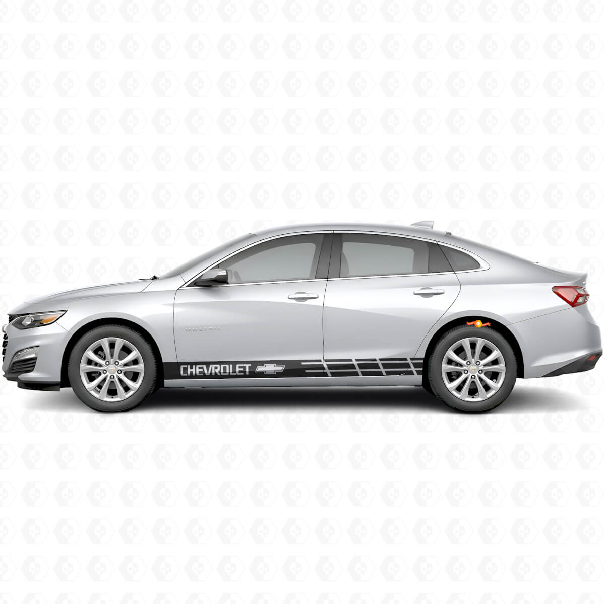 Adesivo in vinile laterale con strisce di marca per Chevrolet Malibu