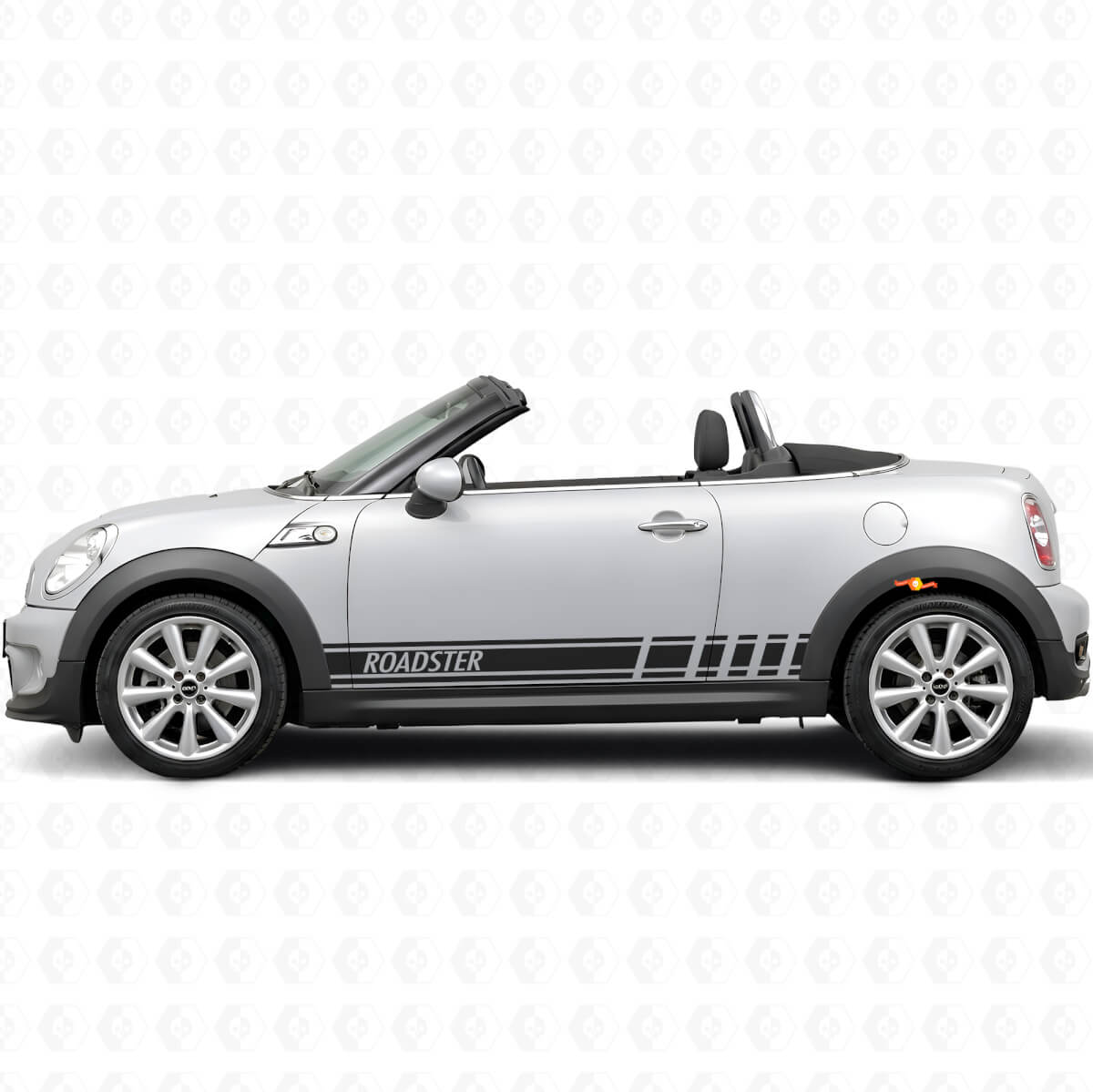 Adesivo in Vinile con Strisce Laterali Stile Racing per MINI Roadster