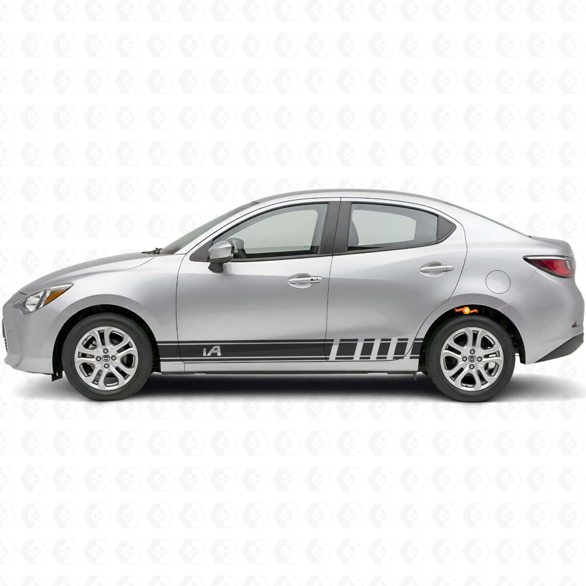 Kit Adesivo in Vinile con Strisce Laterali Racing per Scion iA o Toyota Yaris iA