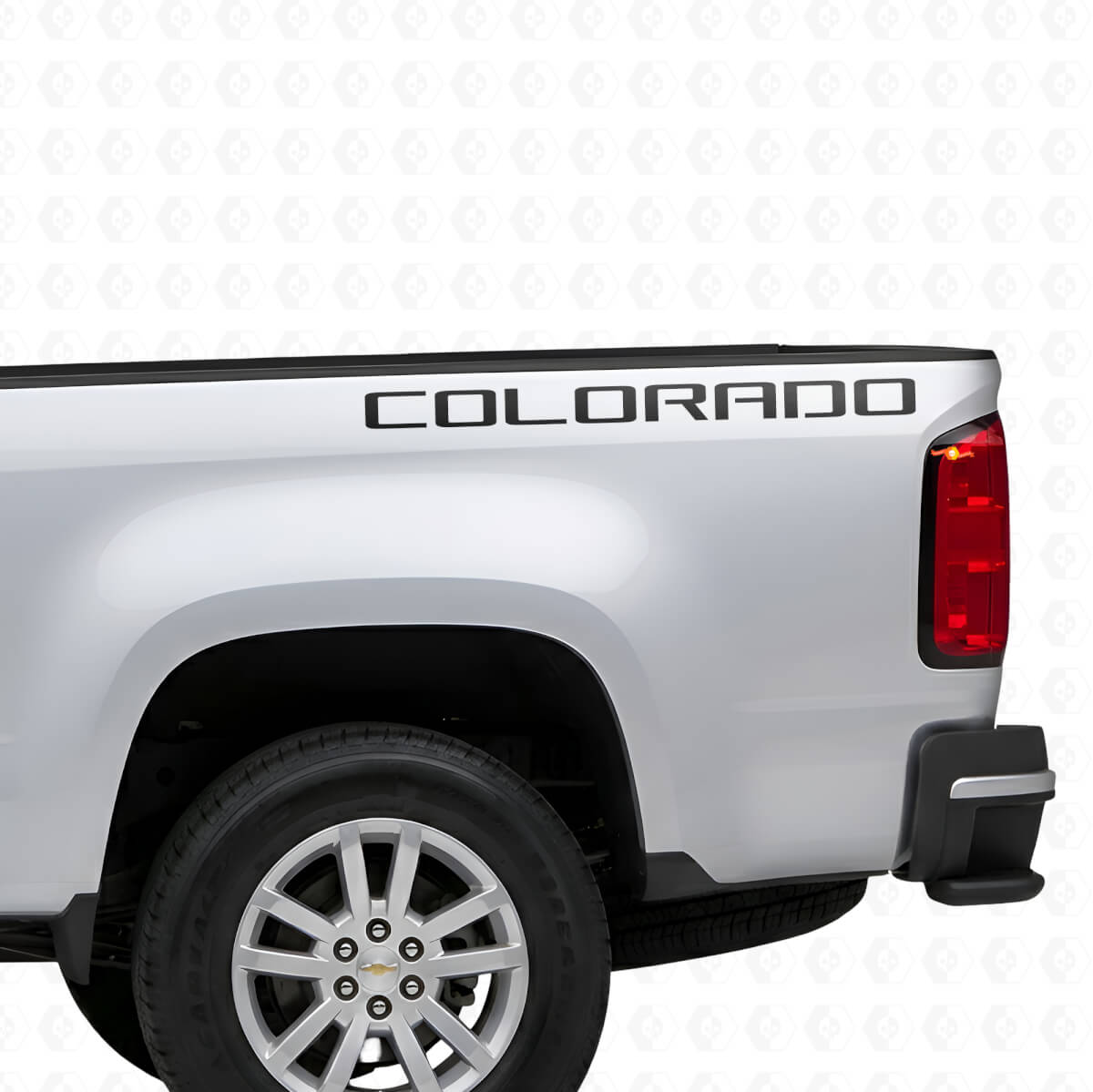 Adesivo in Vinile con Scritta Colorado per Sponda del Cassone per Chevrolet Colorado
