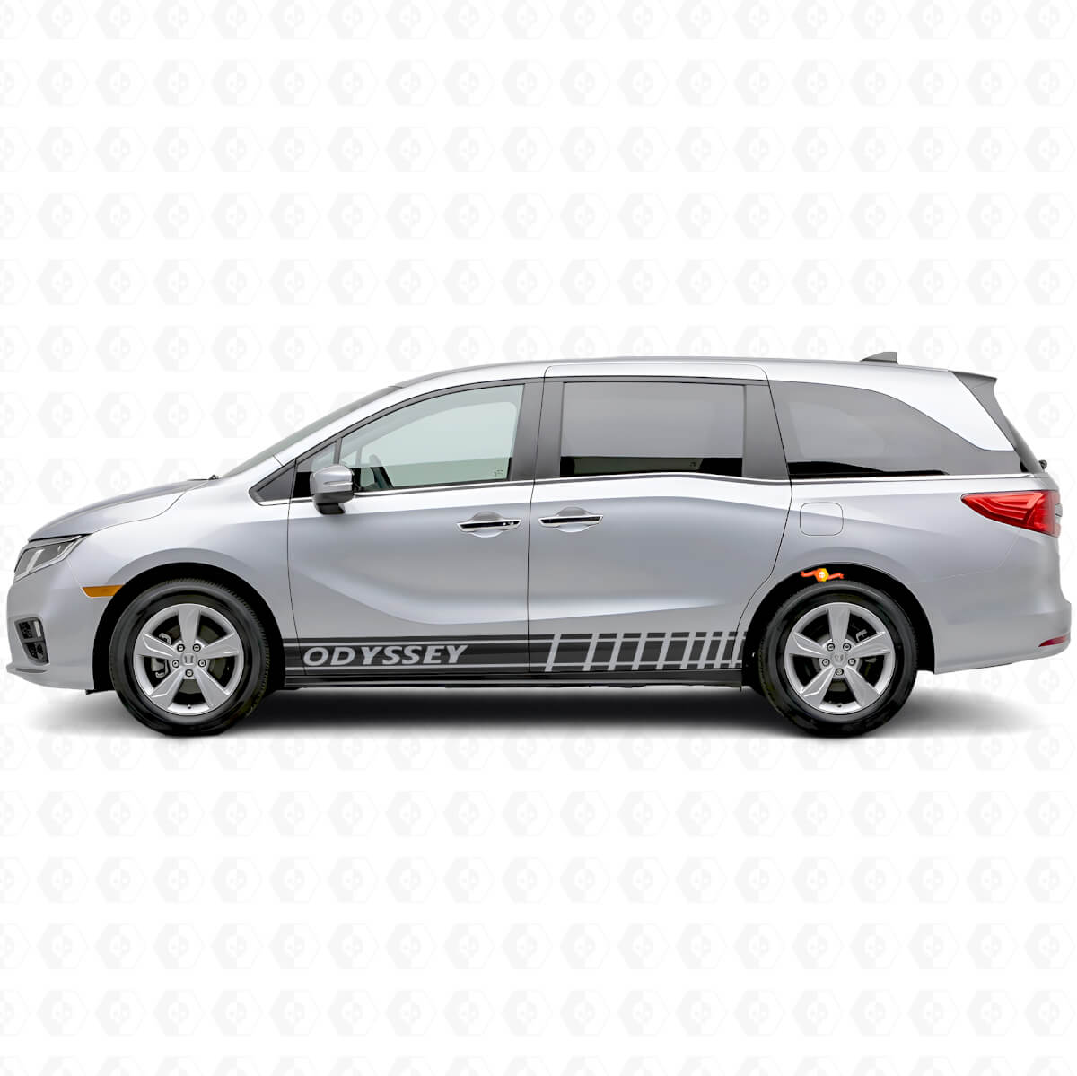 Adesivo laterale in vinile con strisce stile racing per Honda Odyssey 2018-2020