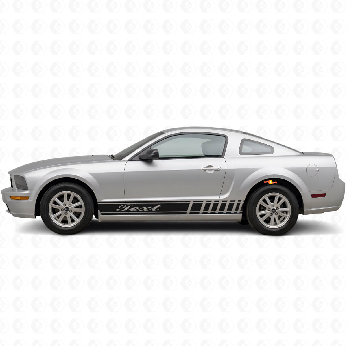 Kit Adesivi Laterali in Vinile Stile Racing Personalizzati per Musclecar Musclecarmodel