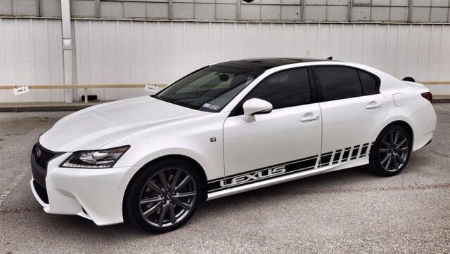 Set di Adesivi in Vinile a Strisce Laterali Racing per Lexus CT RC IS ES GS