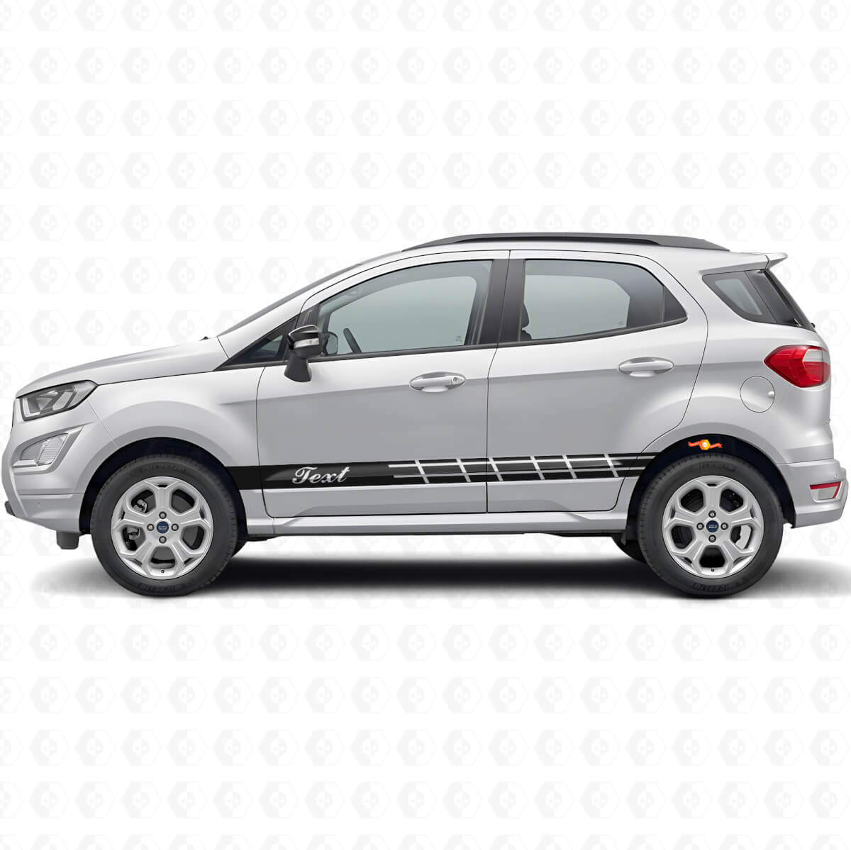 Kit di Decalcomanie in Vinile con Strisce Laterali da Corsa Personalizzate per Musclecar EcoSport GT
