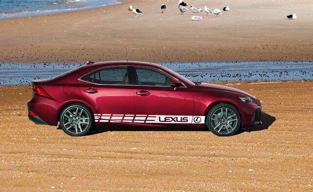 Set di Adesivi in Vinile con Strisce Laterali Racing per Lexus IS 200t 250 300