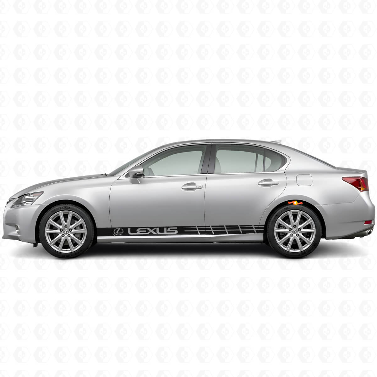 Set di Adesivi in Vinile Strisce Laterali Racing per Lexus GS 350 F Sport / GS 450h