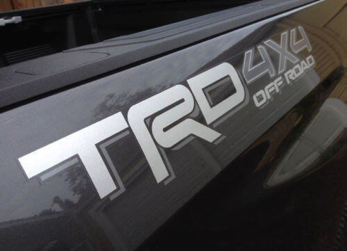 Set di adesivi laterali in vinile stile off road TRD 4x4 per Toyota Tacoma Tundra 4Runner
