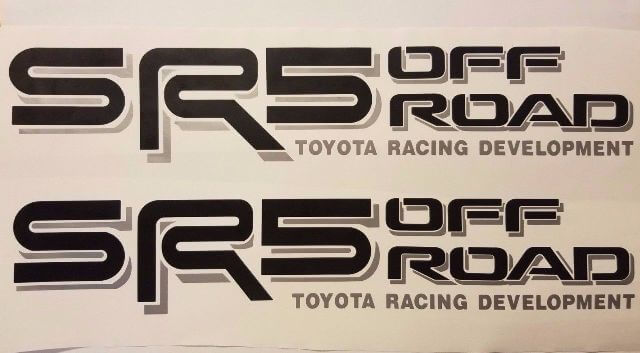 Set di adesivi laterali SR5 Off Road per Toyota Tacoma Tundra