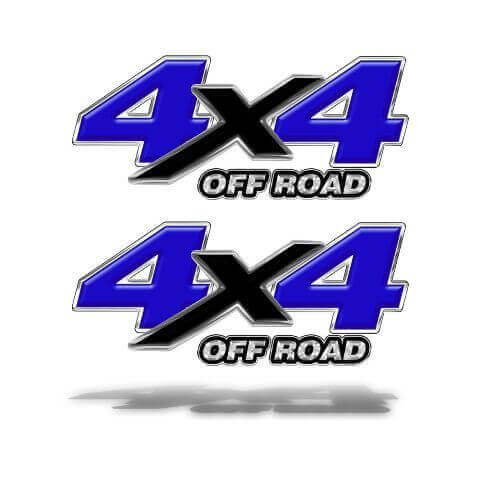 ADESIVO DECALCOMANIE OFF ROAD 4X4 Grafica blu Chevy Ford Dodge Truck Mk505OR4
