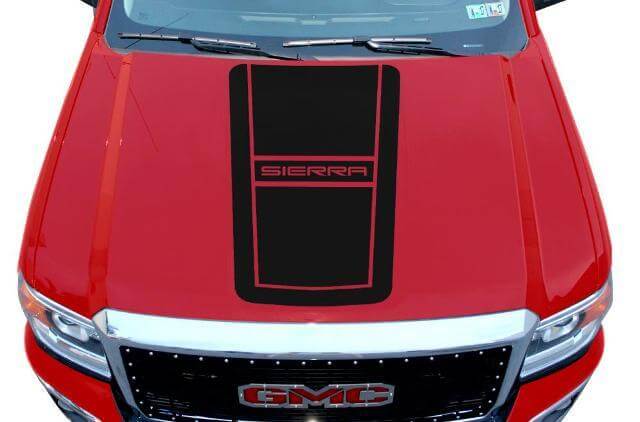 Kit Adesivi Vinile Cofano Sierra Per GMC Sierra 2014-2017