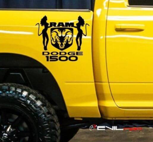 Dodge Ram 1500 RT HEMI Truck Bed Box kit adesivo decalcomania grafica personalizzato mopar