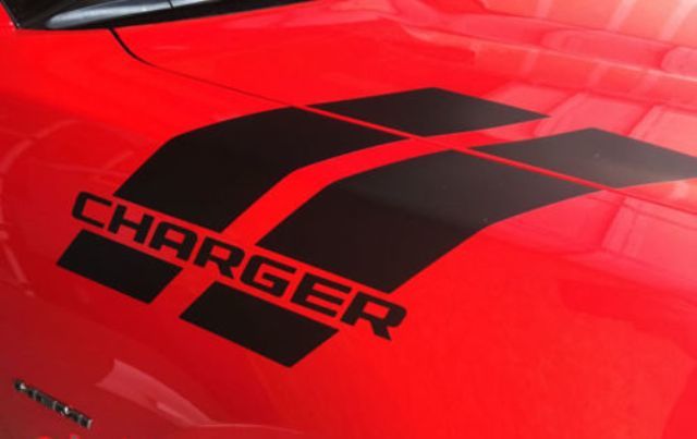 Adesivi Vinilici con Striscia Brandizzata per Parafango per Dodge Charger 2012-2018