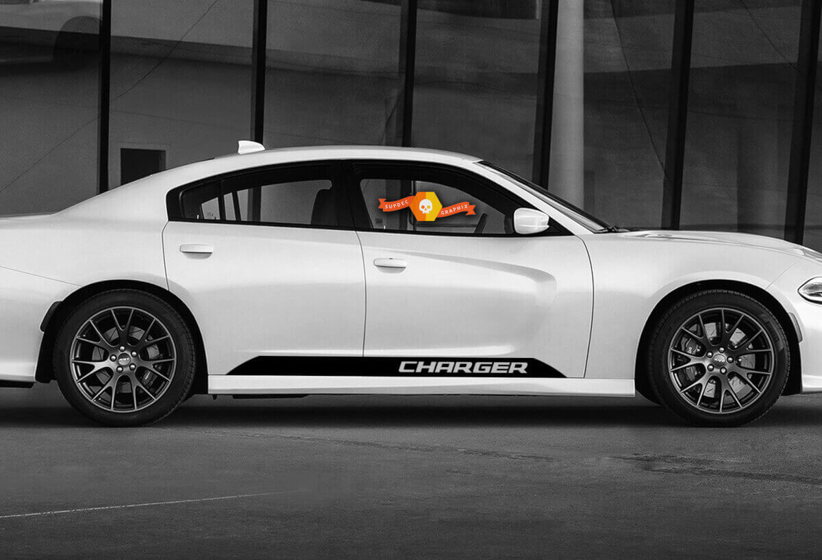 Kit di decalcomanie in vinile con strisce laterali di accento per Dodge Charger 2011-2020
