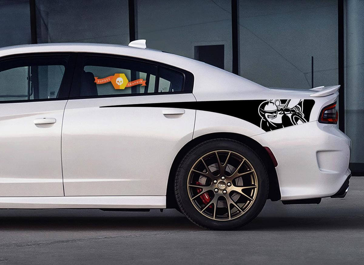 Set di adesivi in vinile Strisce posteriori Scat Pack per Dodge Charger 2015-2020