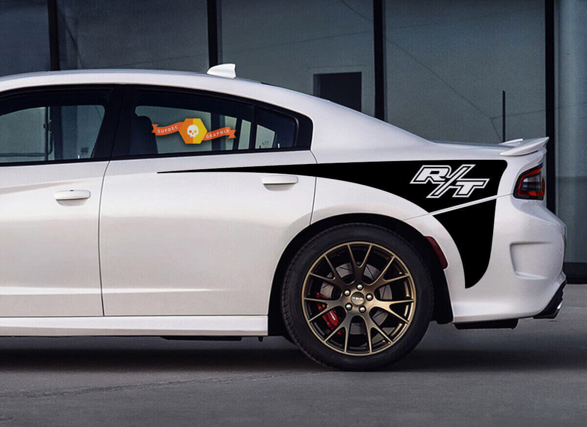Stripe laterali del quarto posteriore R/T HEMI SRT RT SCAT per Caricatore Dodge
