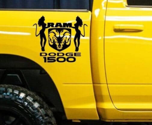 Kit adesivi grafici per cassa di camion personalizzati 2 per Dodge Ram 1500