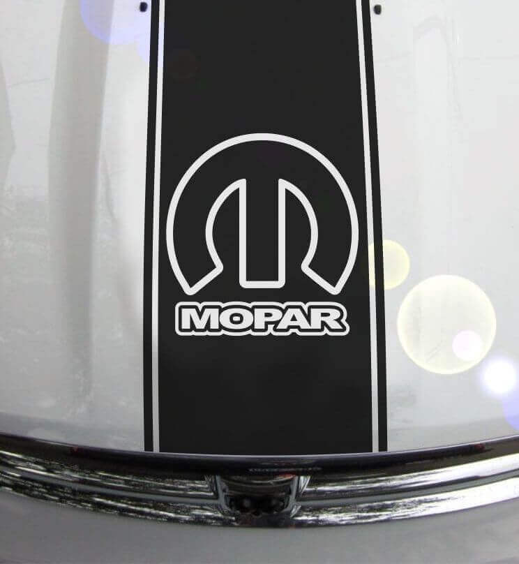 Adesivo in Vinile a Strisce Mopar per Cofano per Dodge Ram 1500 2500 3500