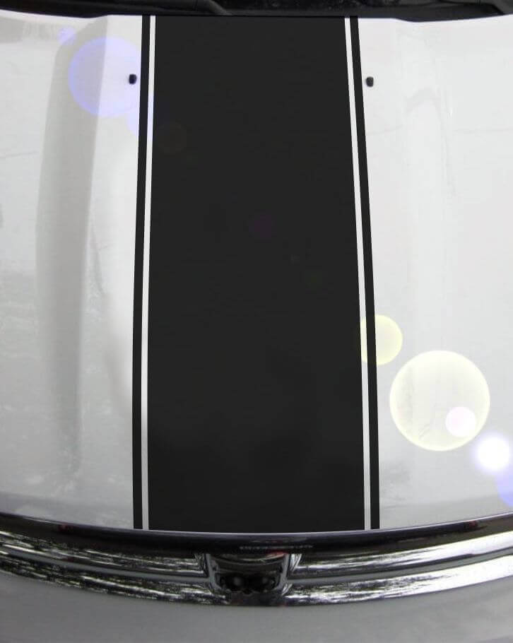 Adesivo in Vinile per Strisce Sagomate Cofano per Dodge Ram 1500 2500 3500